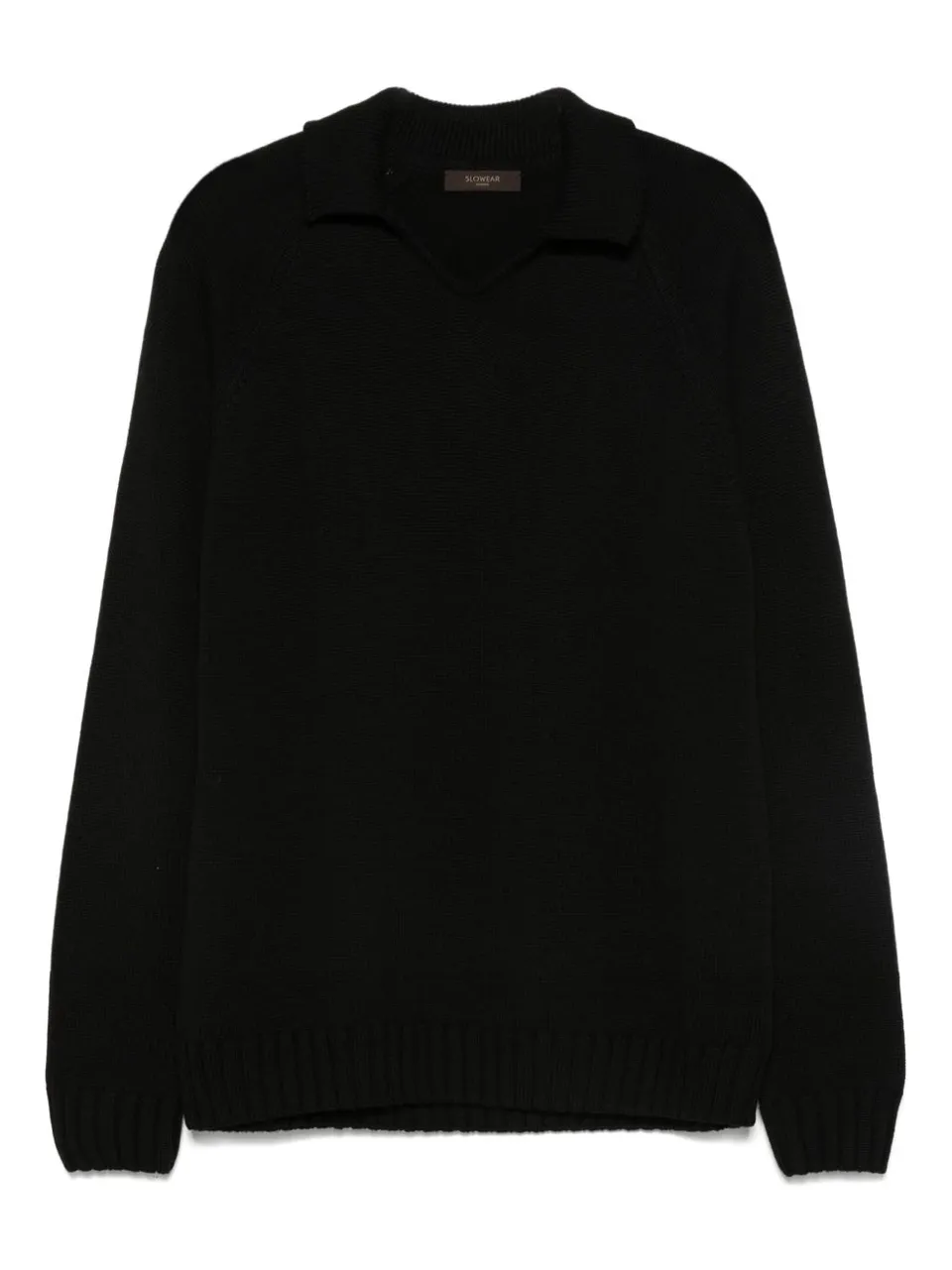 Zanone 810302 maglia polo uomo nera in lana