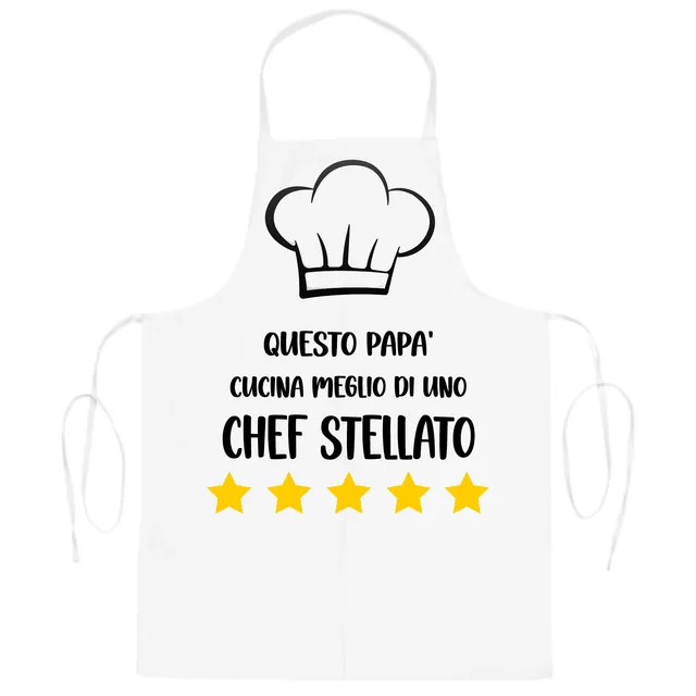 Mr. Gadgets Papà Chef grembiule cucina stellato