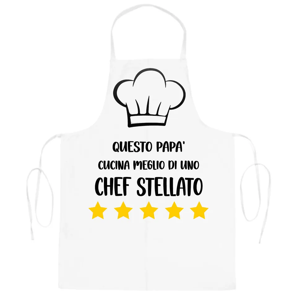 Mr. Gadgets Papà Chef grembiule cucina stellato