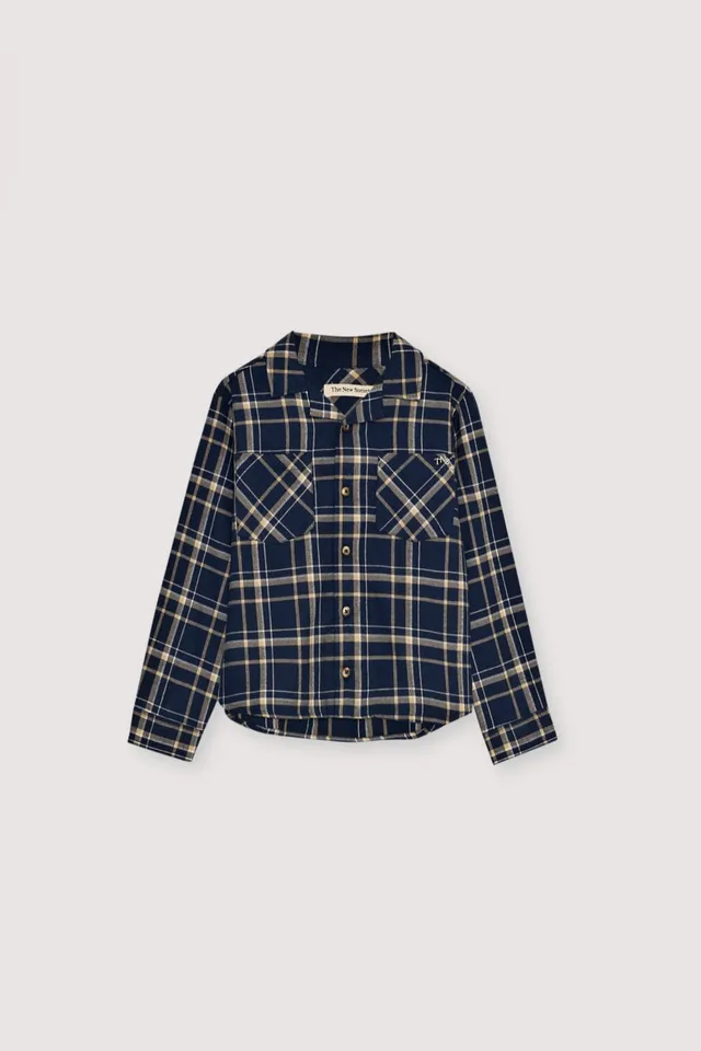 The New Society John camicia quadri 6 anni cotone