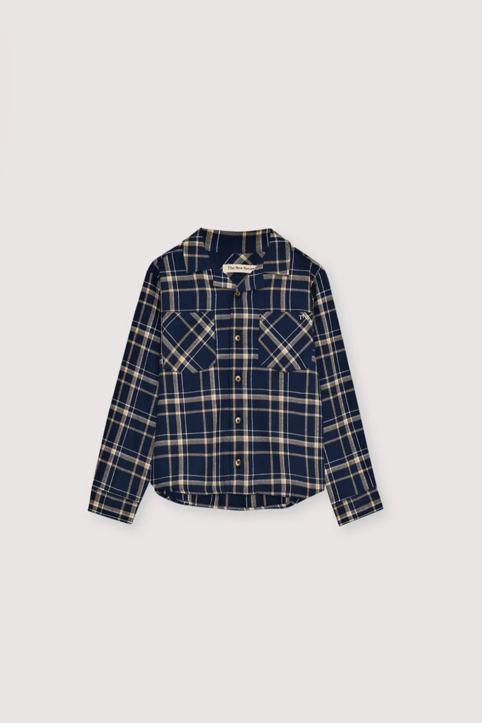 The New Society John camicia quadri 6 anni cotone