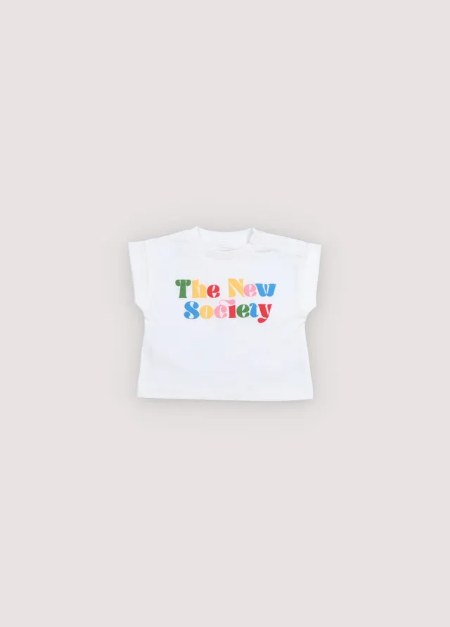The New Society Wisteria maglietta neonato Pure Cloud cotone