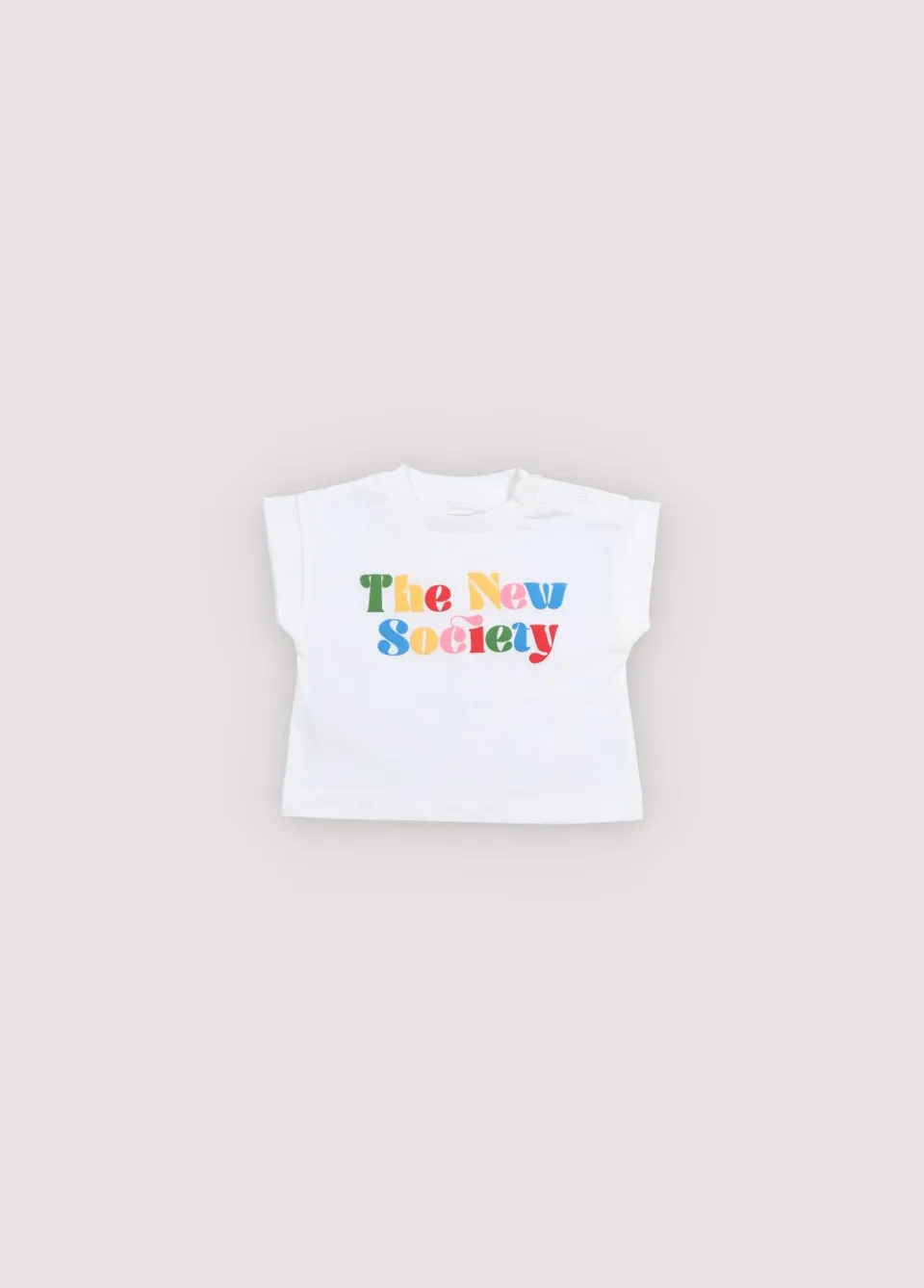 The New Society Wisteria Pure Cloud T-shirt Bebe 6M Cotone