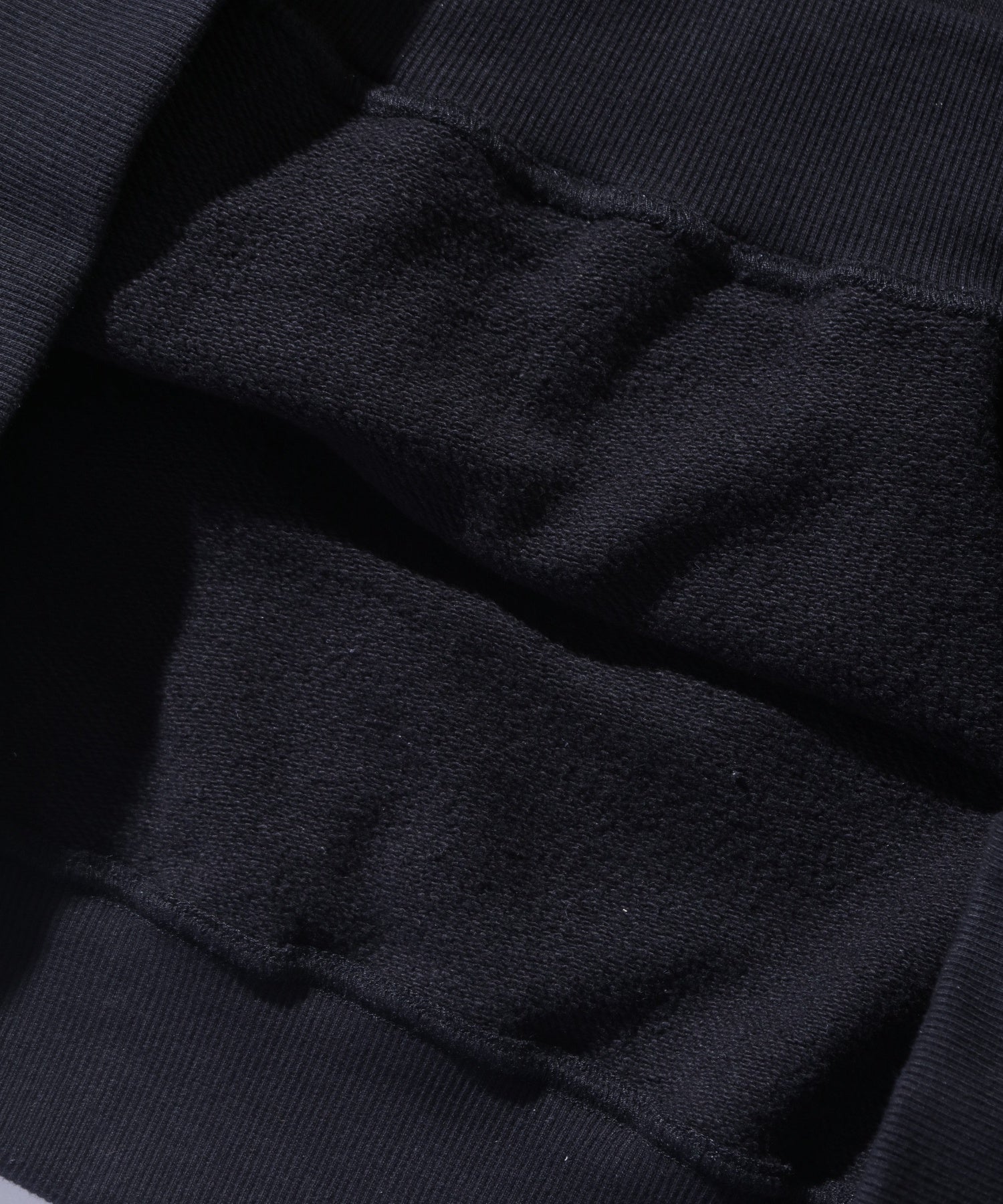 X-Large Chenille Slanted OG felpa cappuccio nera cotone