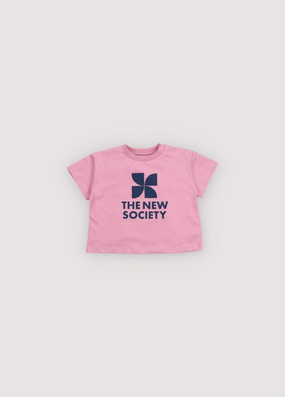The New Society TNS Logo maglietta neonato rosa 6 mesi cotone