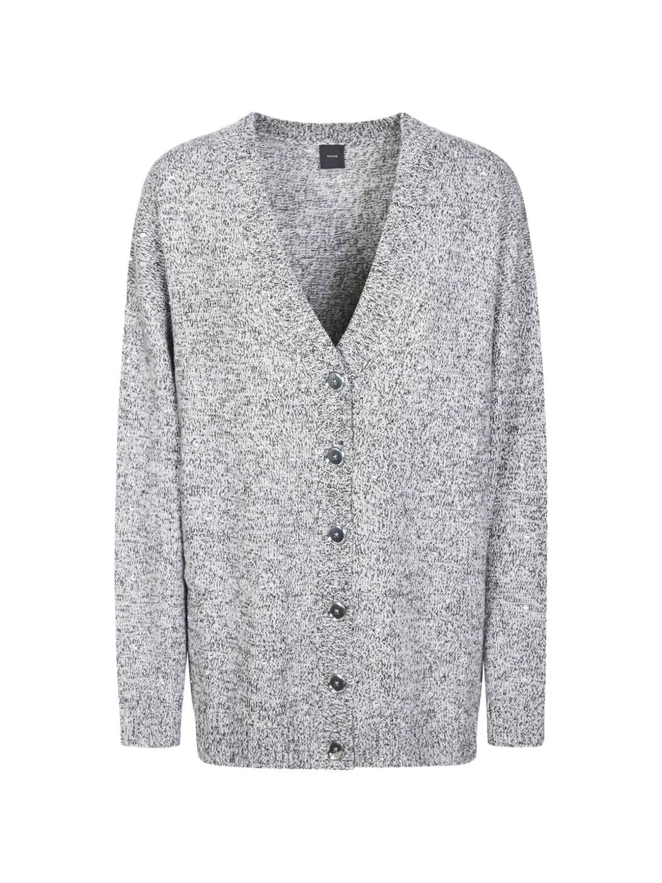 Pinko 105739 cardigan bianco grigio donna