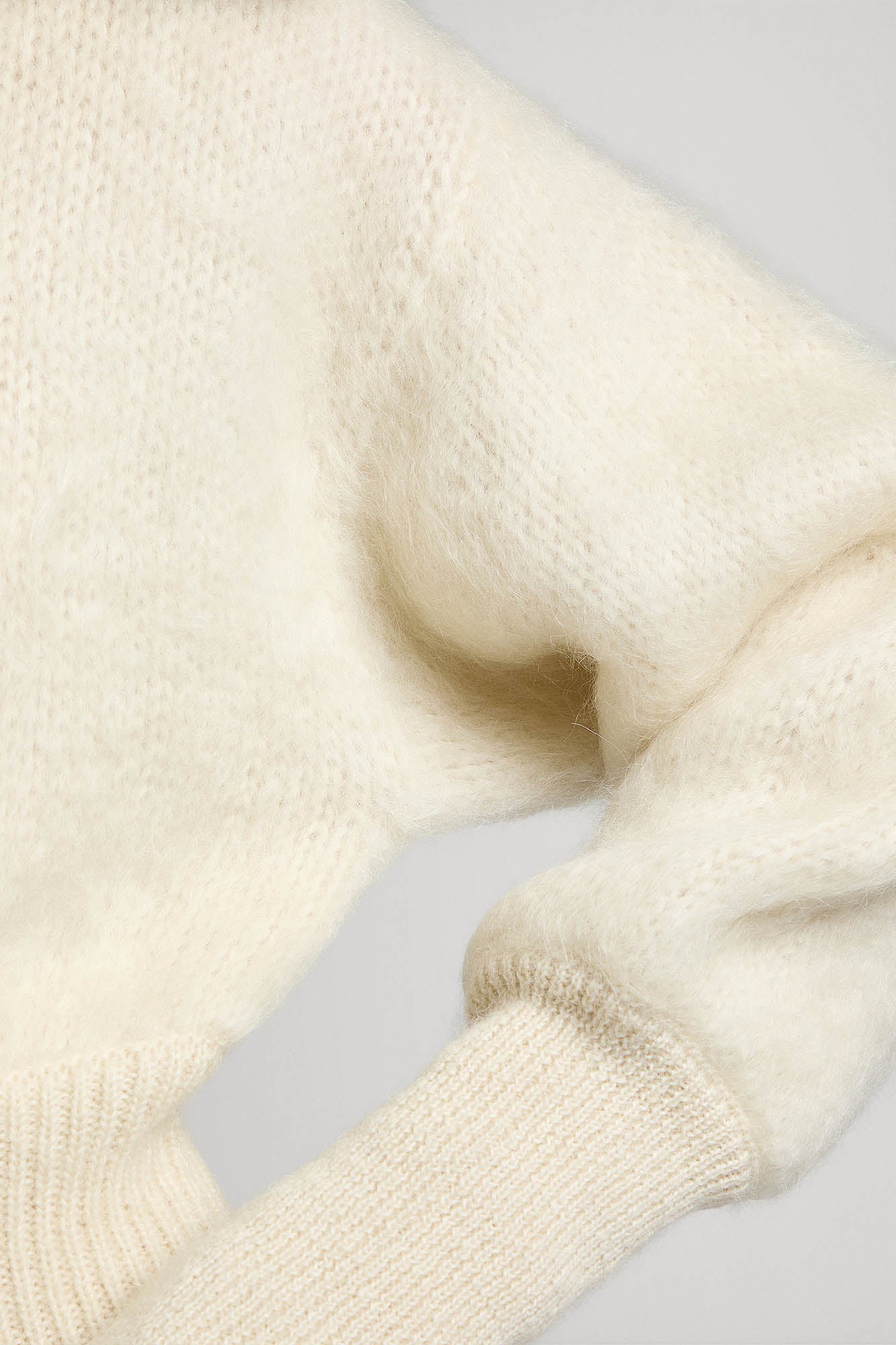 Sa Su Phi Jen bomber in mohair avorio