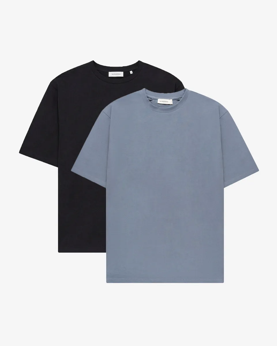 GOODPEOPLE Ted T-Shirt Cotone 2 Pezzi Relaxed Fit