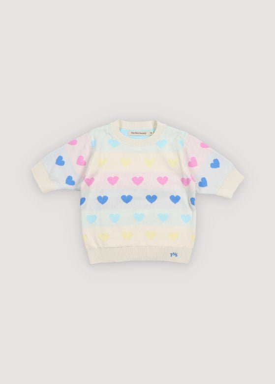 The New Society Pinpilin maglia cuori cotone 6 anni