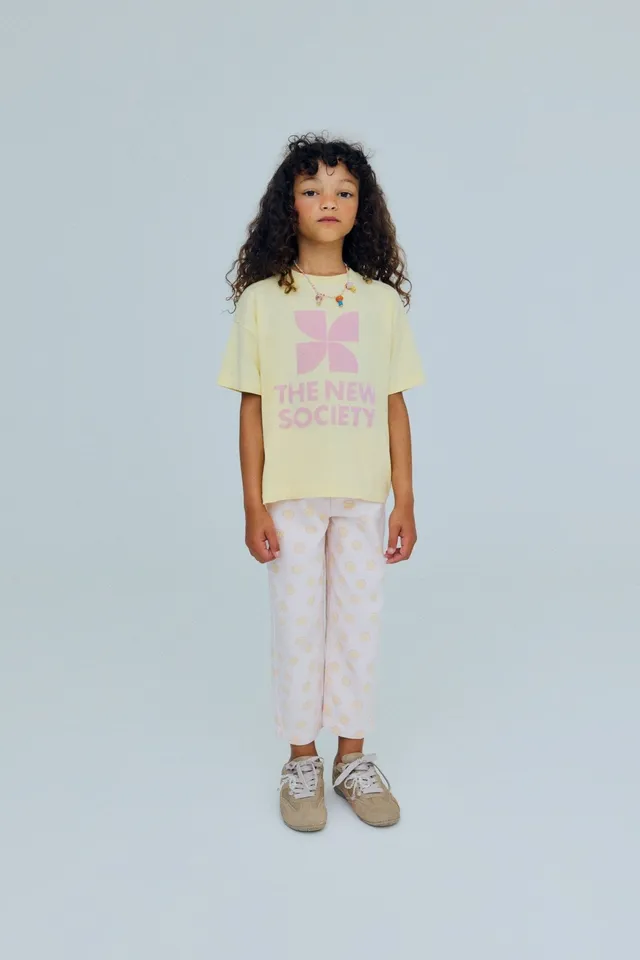 The New Society SmileyWorld jeans bimba denim stampa