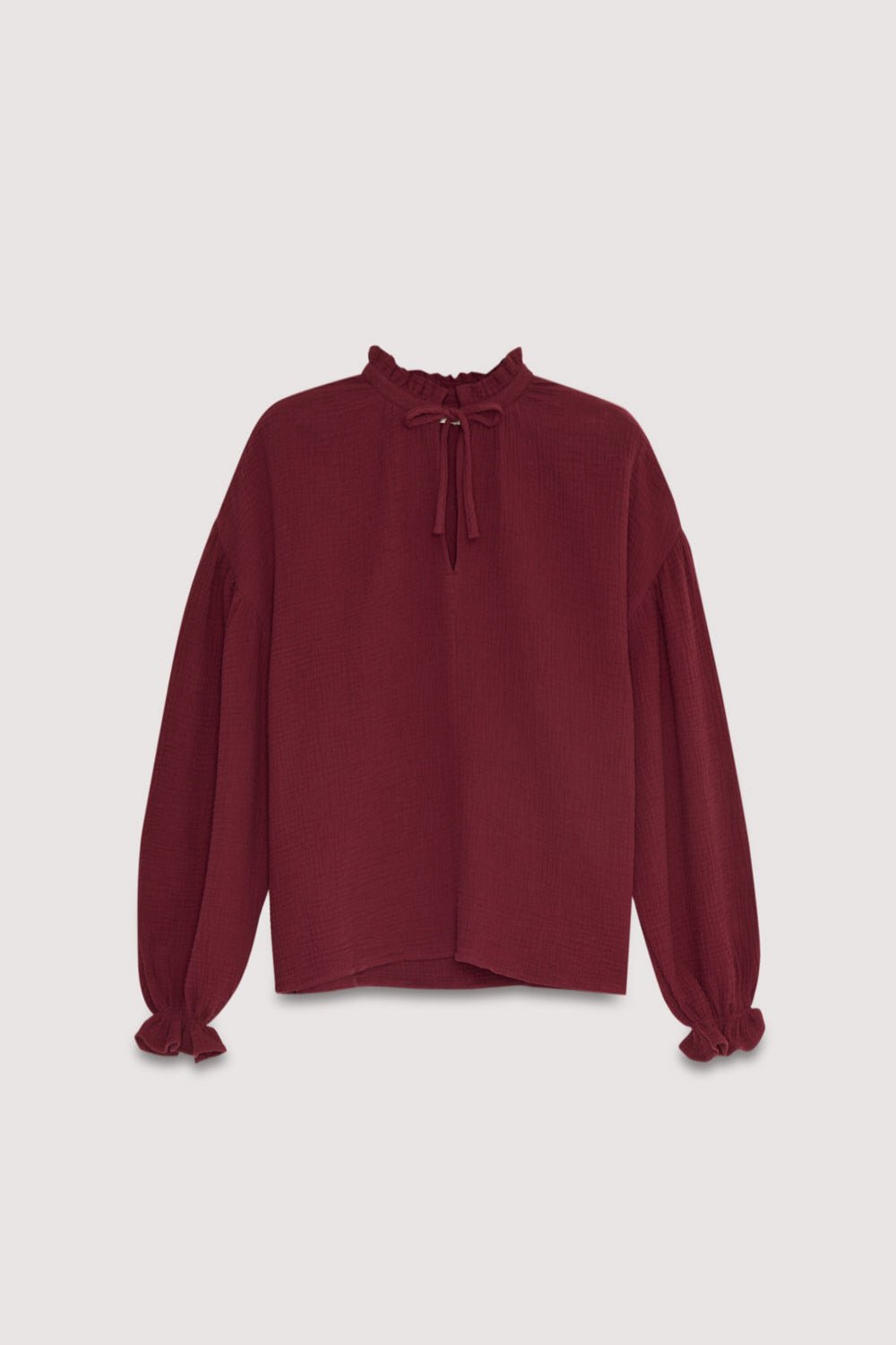 The New Society Olivia Blusa Donna Prugna Cotone