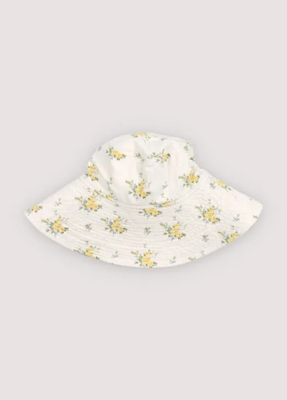The New Society Mimosa cappello bucket teen fiori taglia L