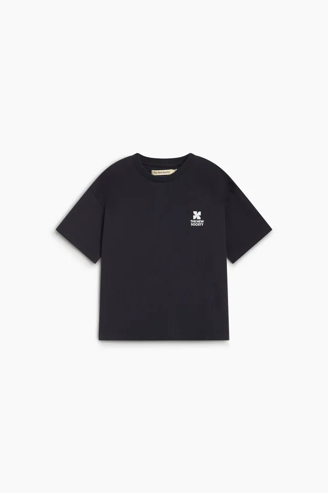The New Society TNS Logo t-shirt teen Forged Iron cotone