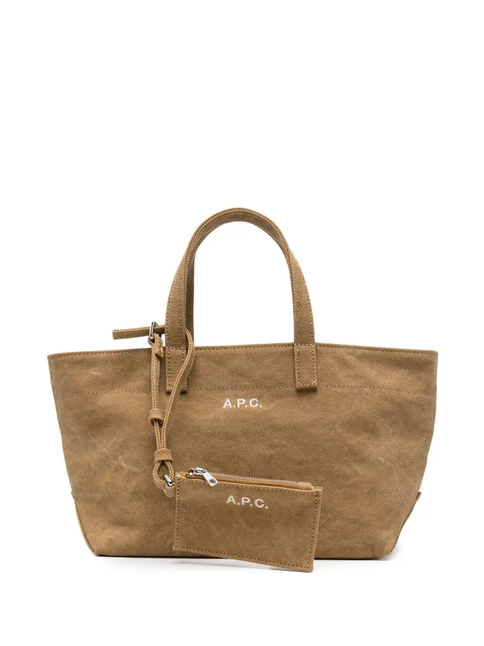 A.P.C. Le Drummer COHMP tote donna beige tela