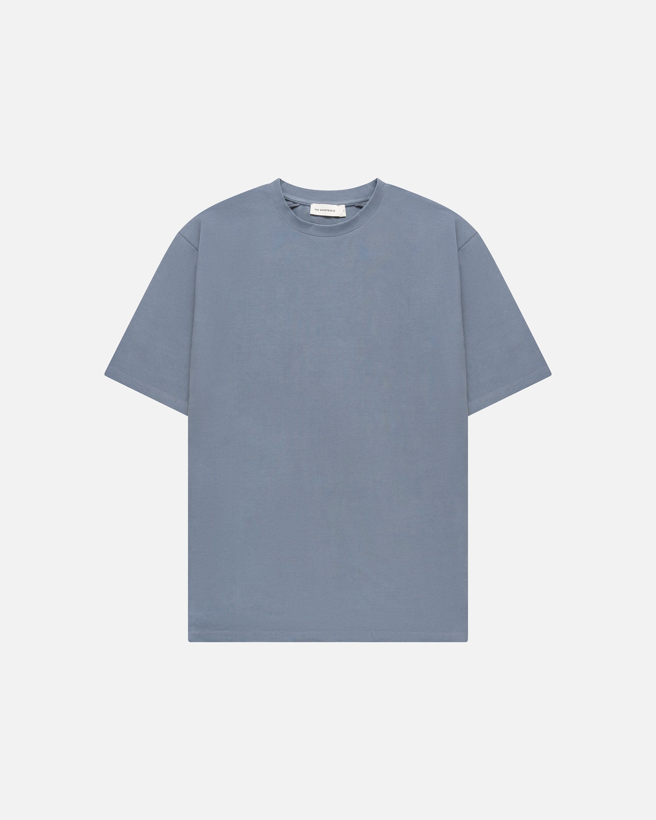 GOODPEOPLE Ted t-shirt cotone blu medio