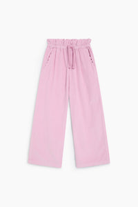 The New Society Dree pantaloni Pink Lavender velluto