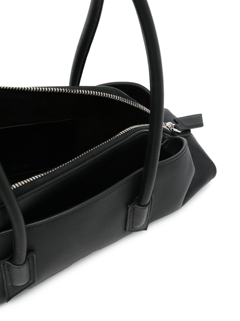 The Attico 250WAH00058 borsa a mano nera pelle