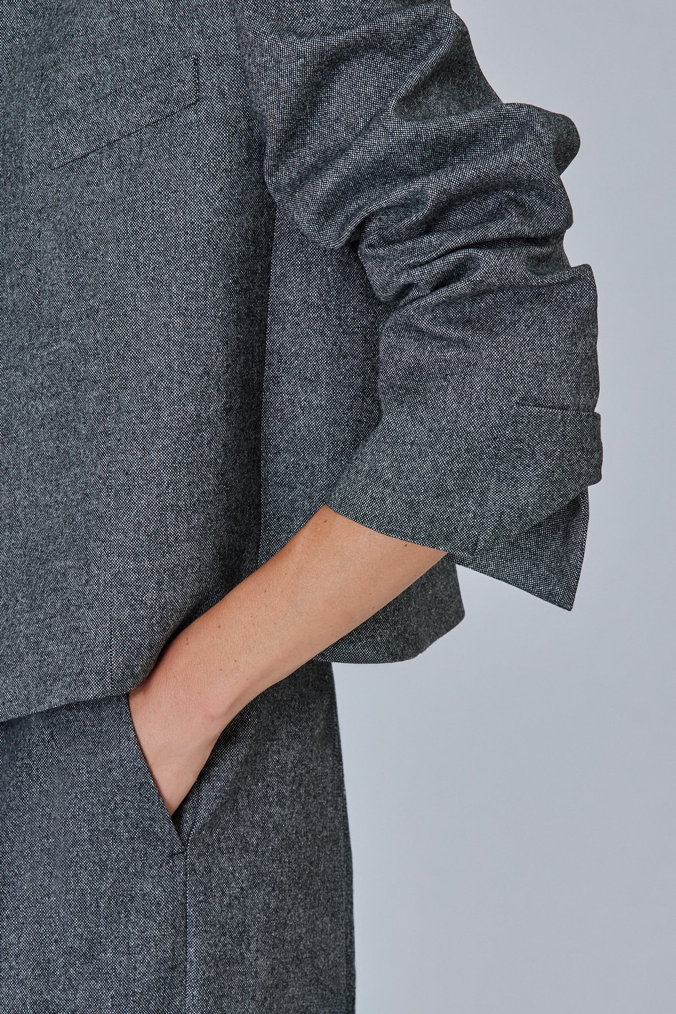 Sa Su Phi Lauren giacca cropped flanella cashmere