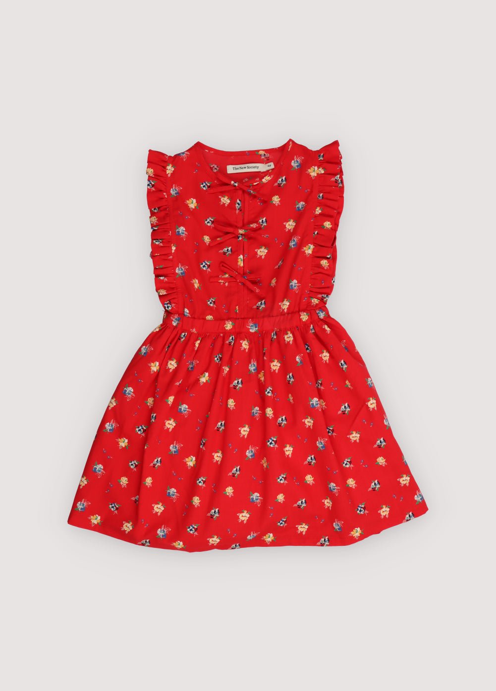The New Society Amapola vestito bambina fiori bio