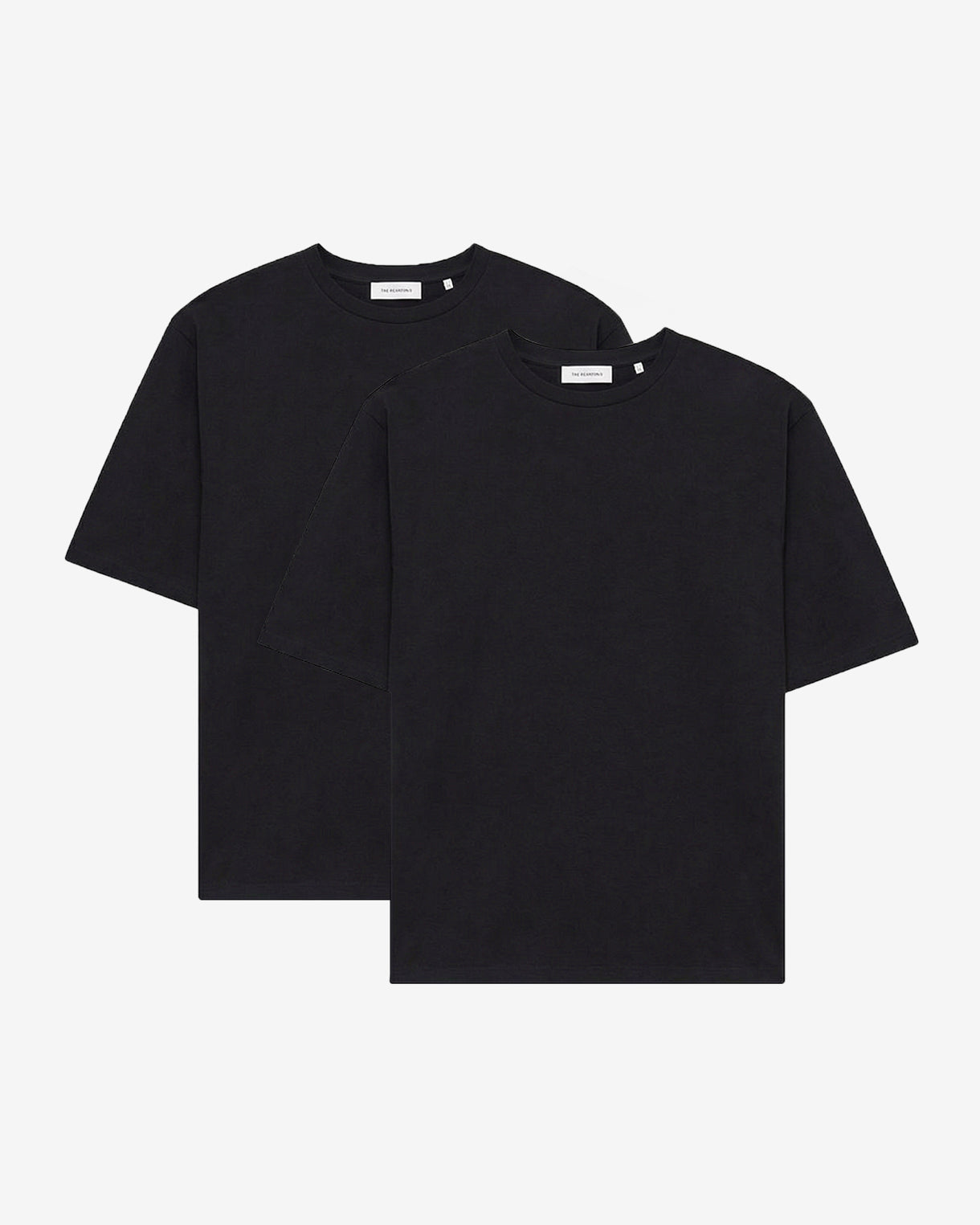 GOODPEOPLE Ted t-shirt nera 2 pezzi cotone elasticizzato