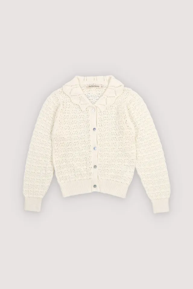 The New Society Rompi cardigan bambino Ecru 6y