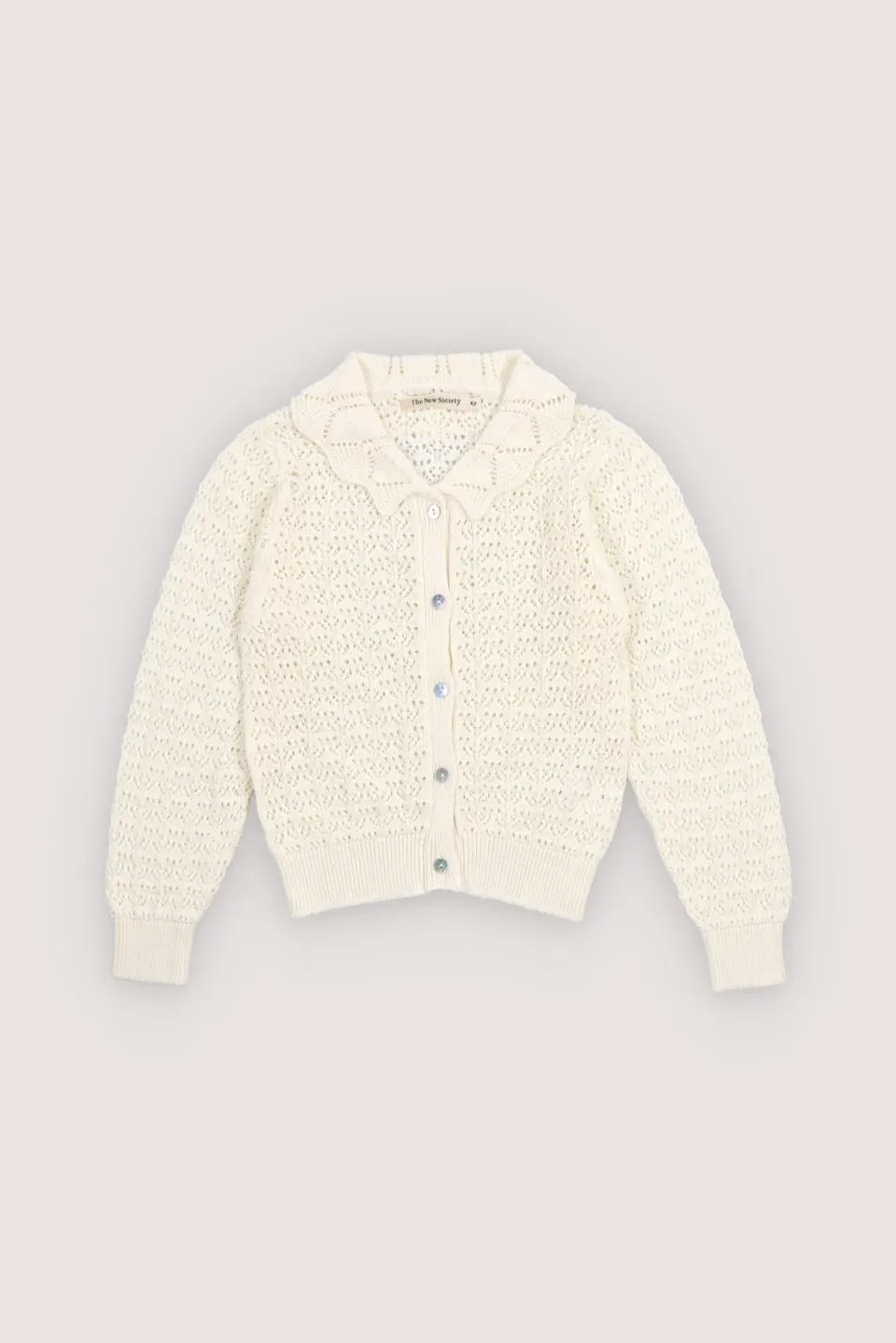 The New Society Rompi cardigan bambino Ecru 6y