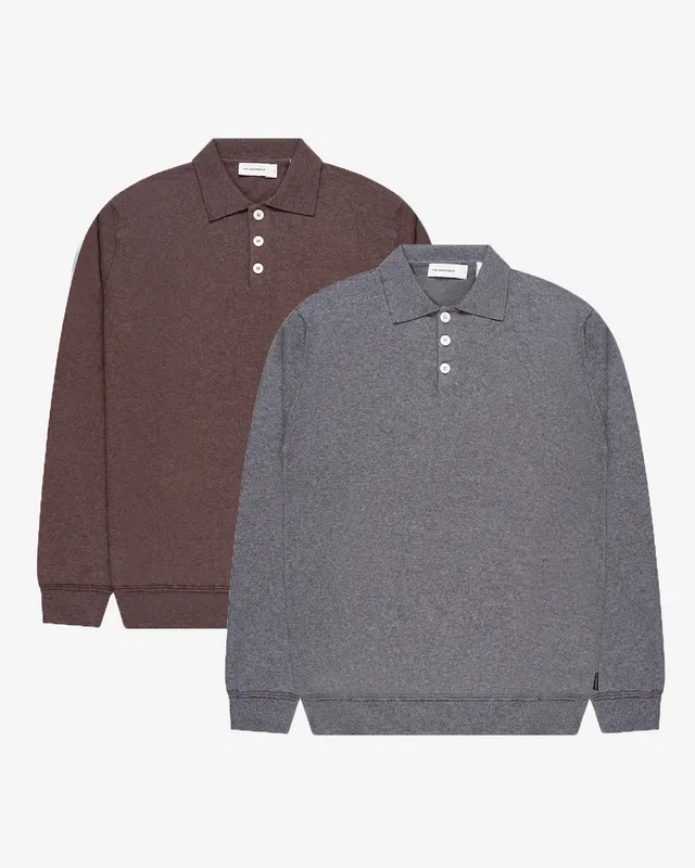 Goodpeople Kario Knitted polo maglia 2 pezzi lana