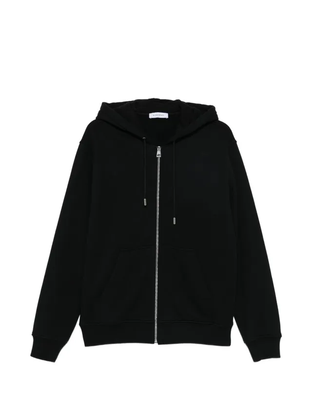 Givenchy BMJ0NJ3YU felpa nera in cotone da uomo