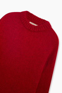The New Society Cozy Jumper maglione mohair rosso
