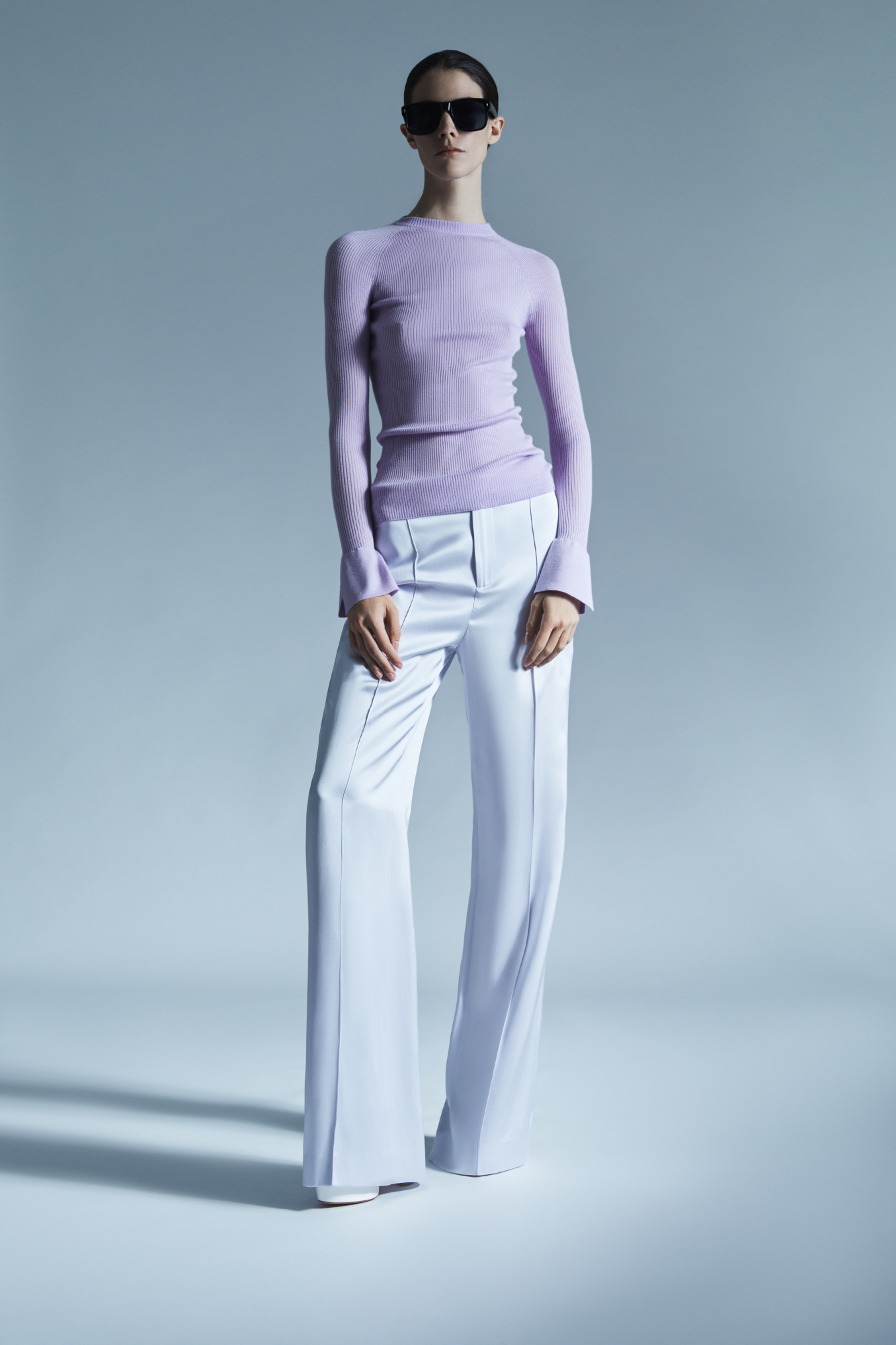 Sa Su Phi girocollo maglione a coste cammello cashmere seta