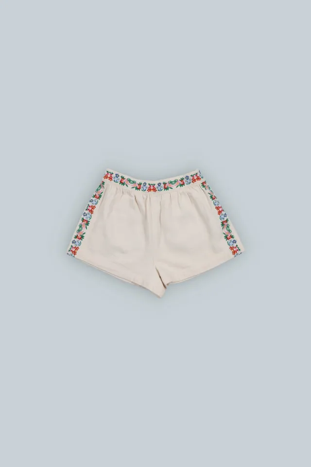 The New Society Malva shorts bambina 6 anni denim ricamo