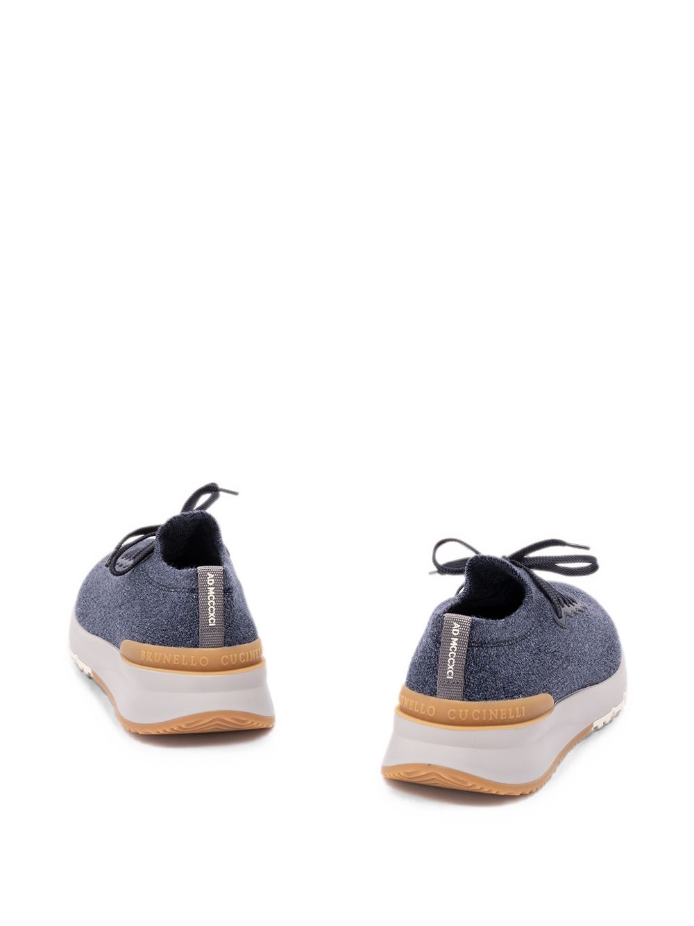 Brunello Cucinelli MZUWLBO253 mocassini blu uomo