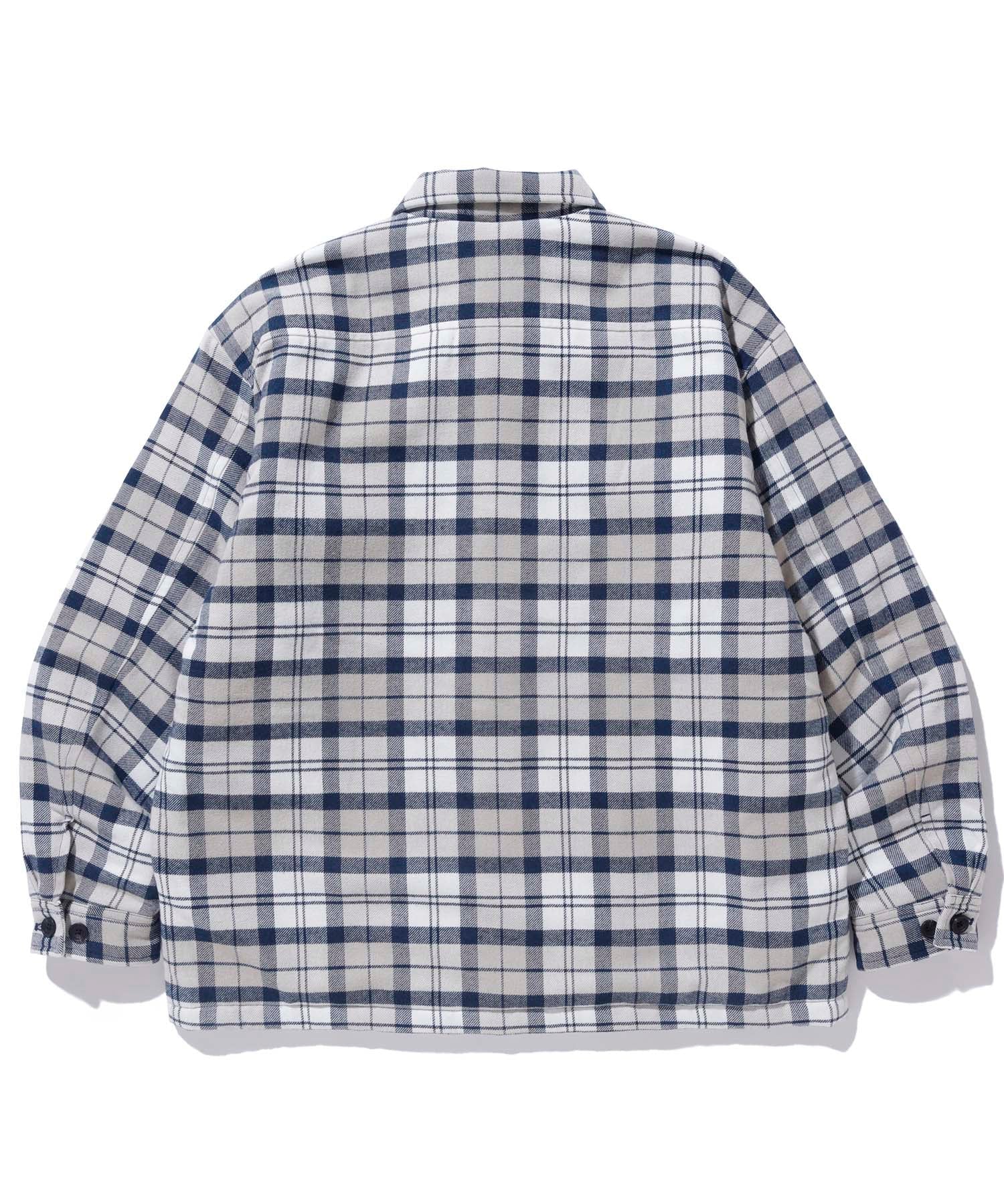 X-Large Quilted Check camicia trapuntata verde flanella