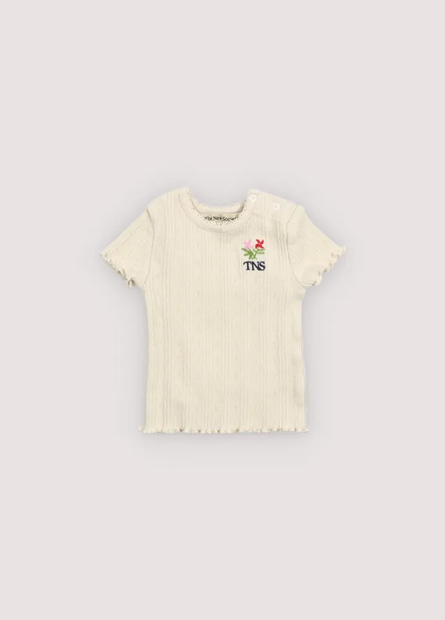 The New Society Romero maglietta ecru 6 anni cotone bio