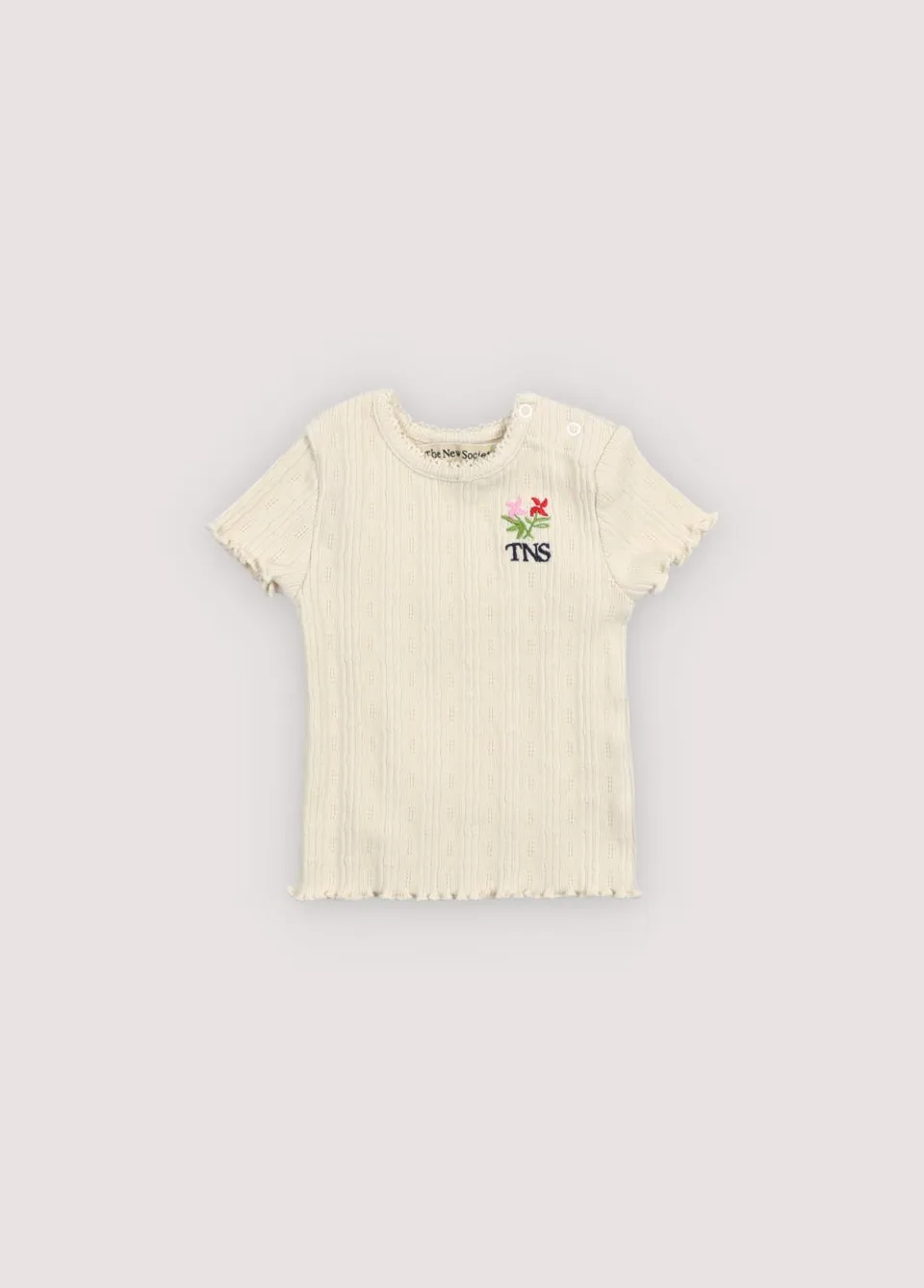 The New Society Romero maglietta ecru 6 anni cotone bio