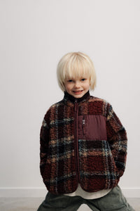 The New Society Roo Jacket giacca lana quadri multicolore