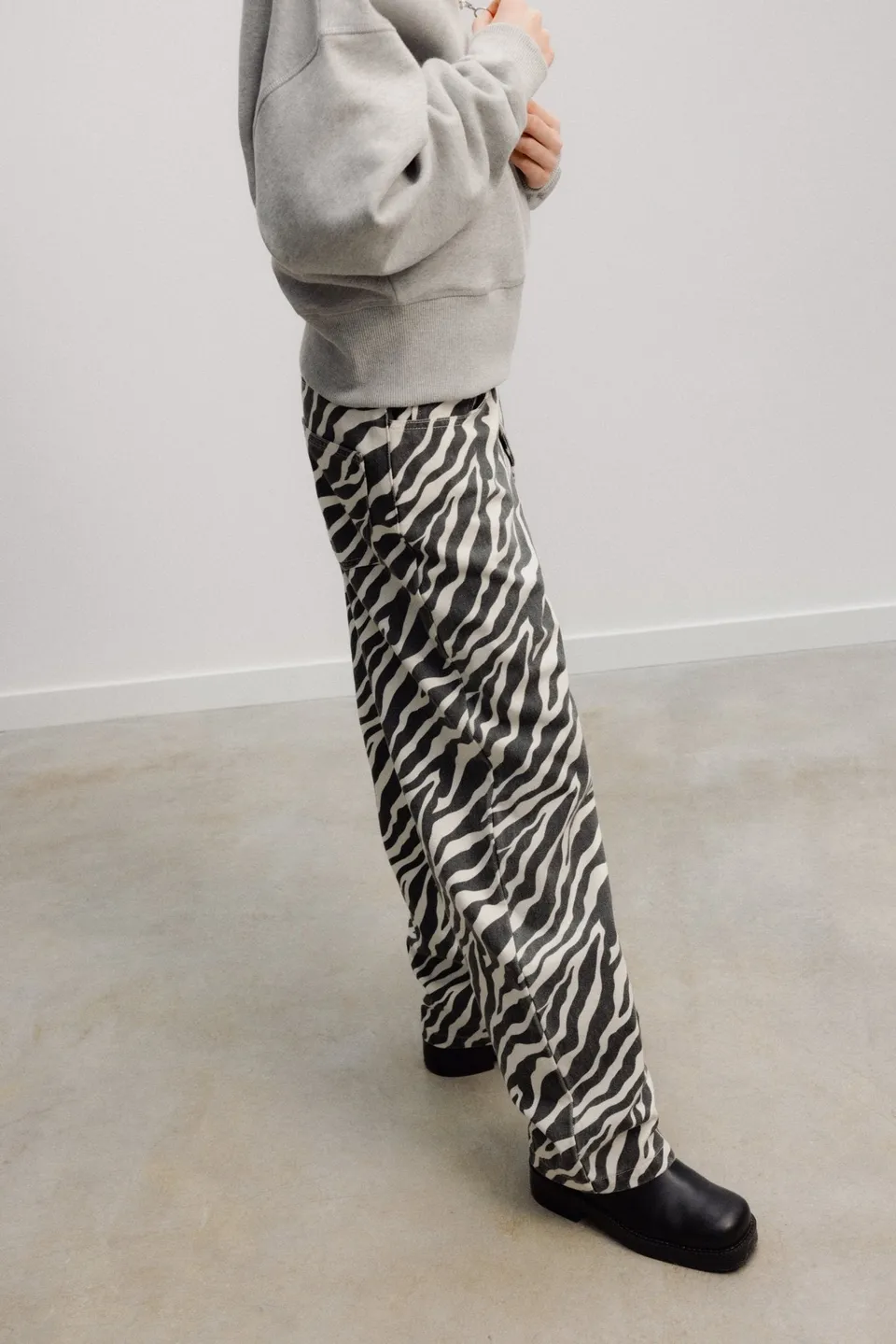 The New Society TNS Denim jeans teen animalier cotone bio