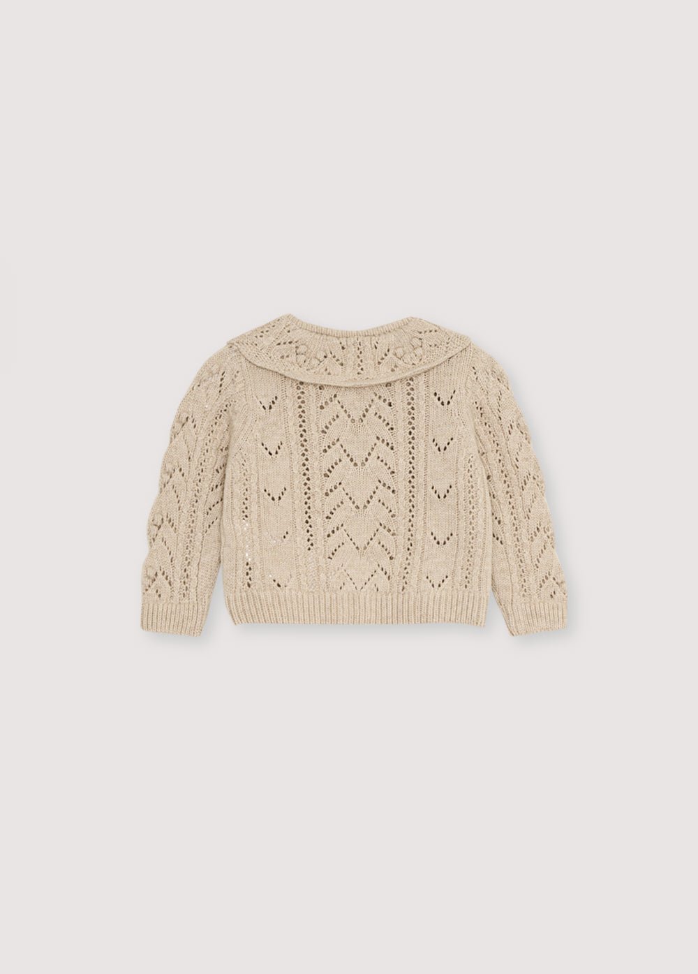 The New Society Lila cardigan neonato bianco 6m cashmere riciclato