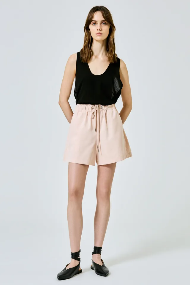 Sa Su Phi Valentina shorts in cotone e seta rosa