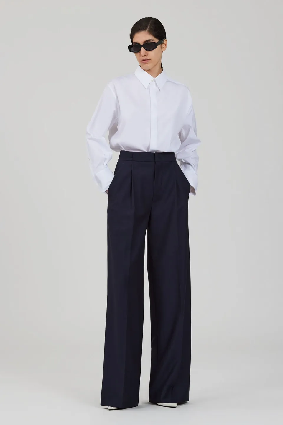Sa Su Phi Marcella camicia bianca regular in cotone
