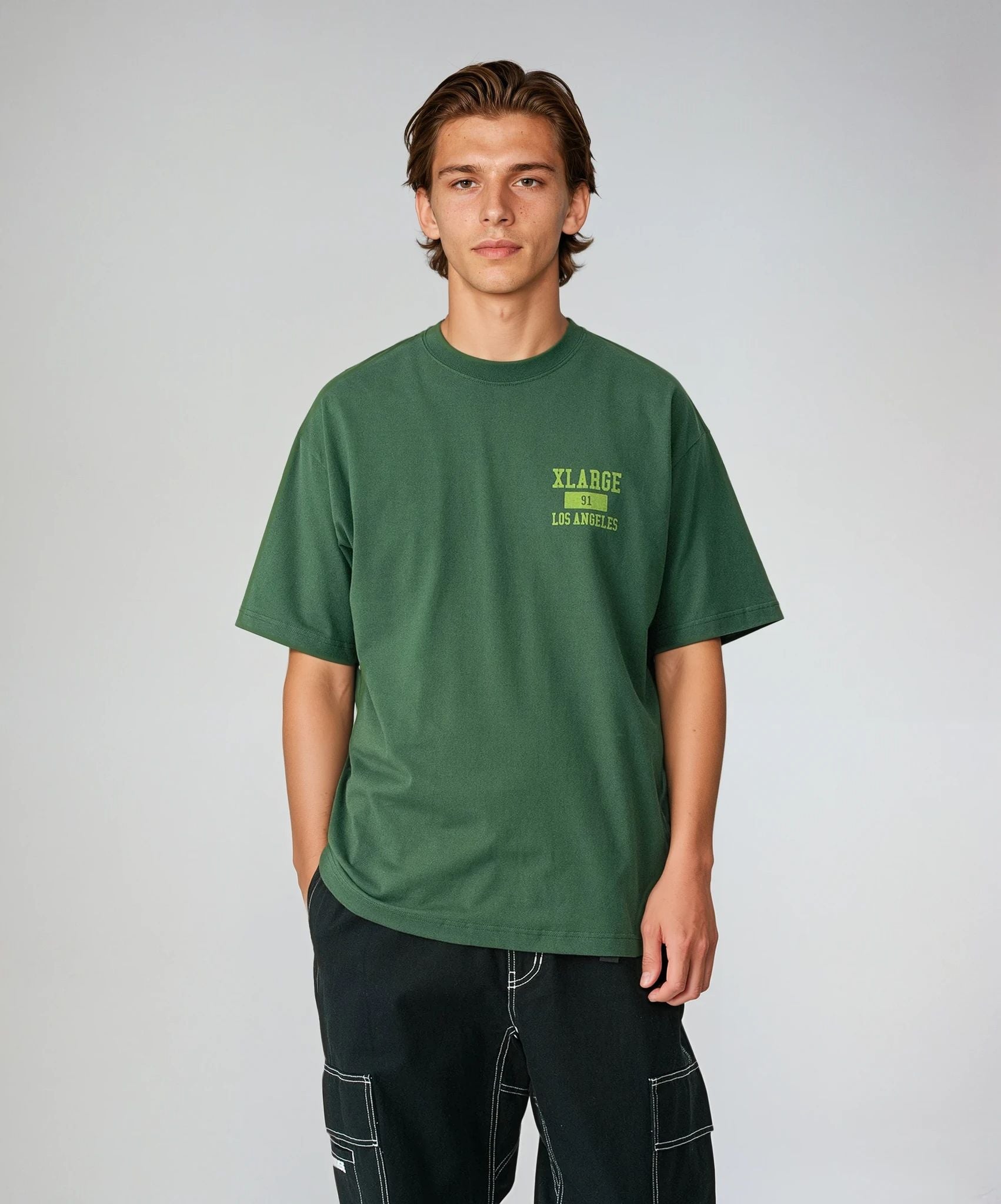 X-Large College 91 t-shirt verde M cotone