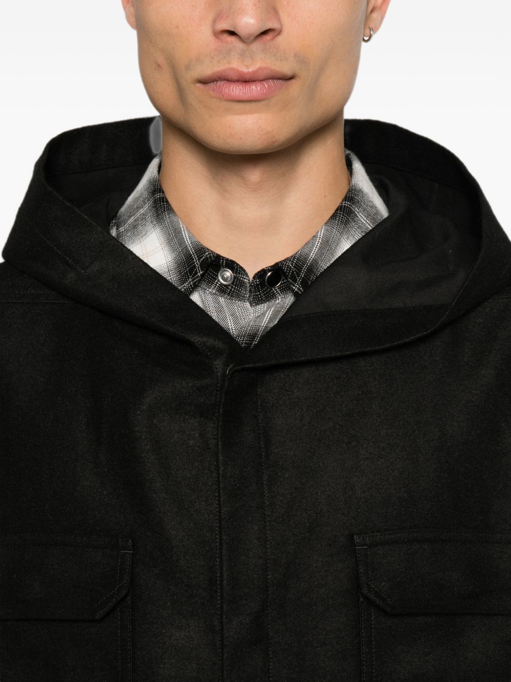 Rick Owens RU02F4297 MOR09 camicia uomo nera