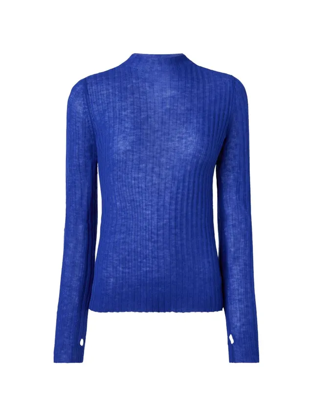 Pinko 107834 maglia blu donna manica lunga