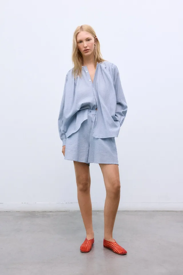 The New Society Cloe camicia donna gessato cotone