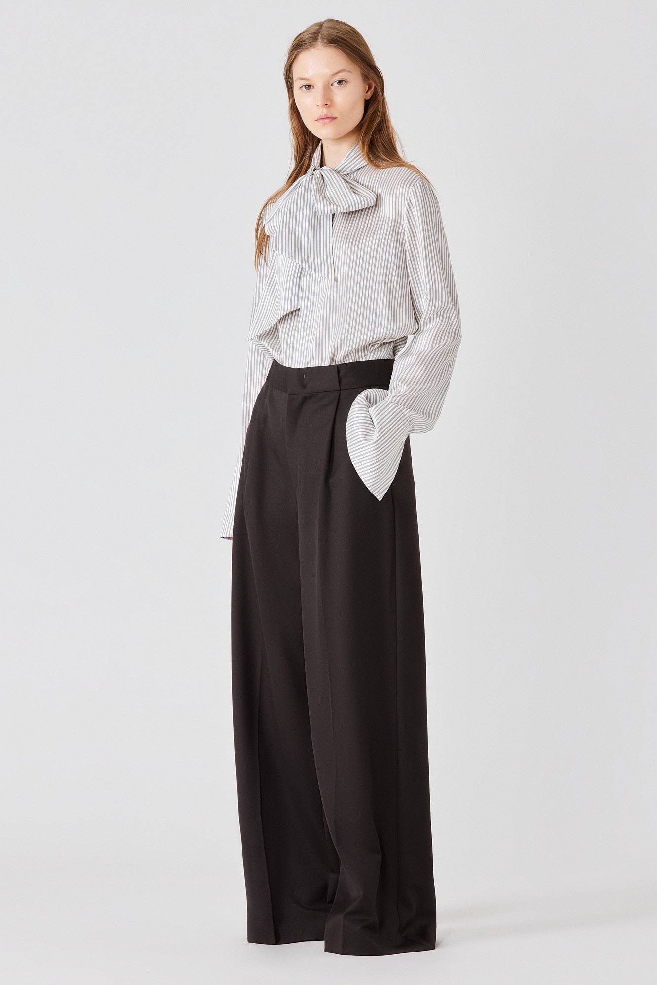 Sa Su Phi Bogart pantaloni in lana marroni
