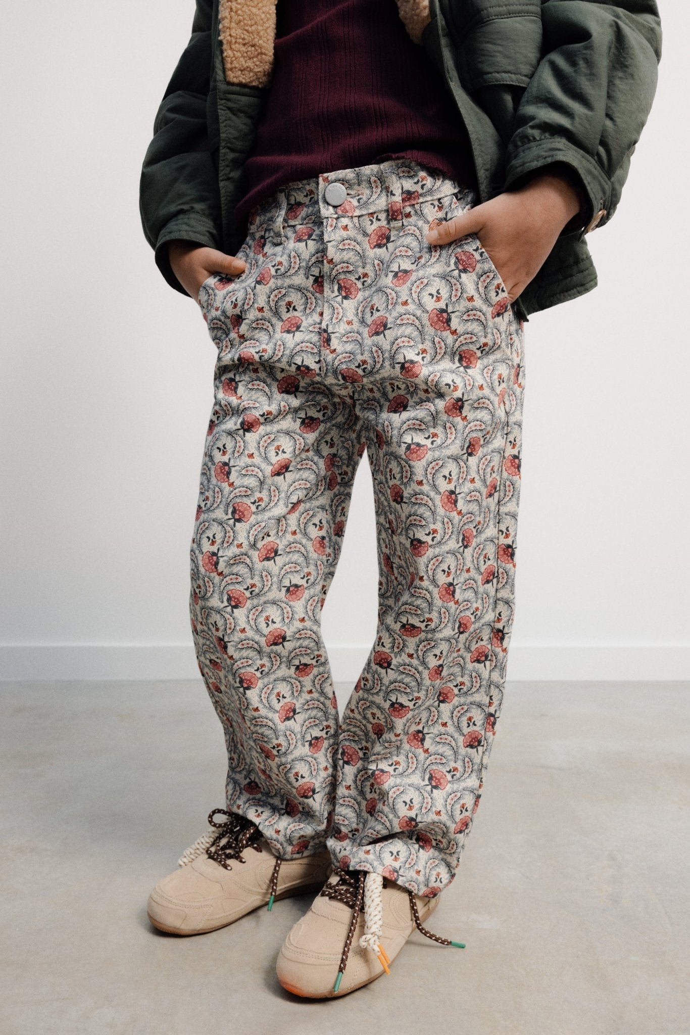 The New Society Nesta pantaloni bambino cotone bio fantasia