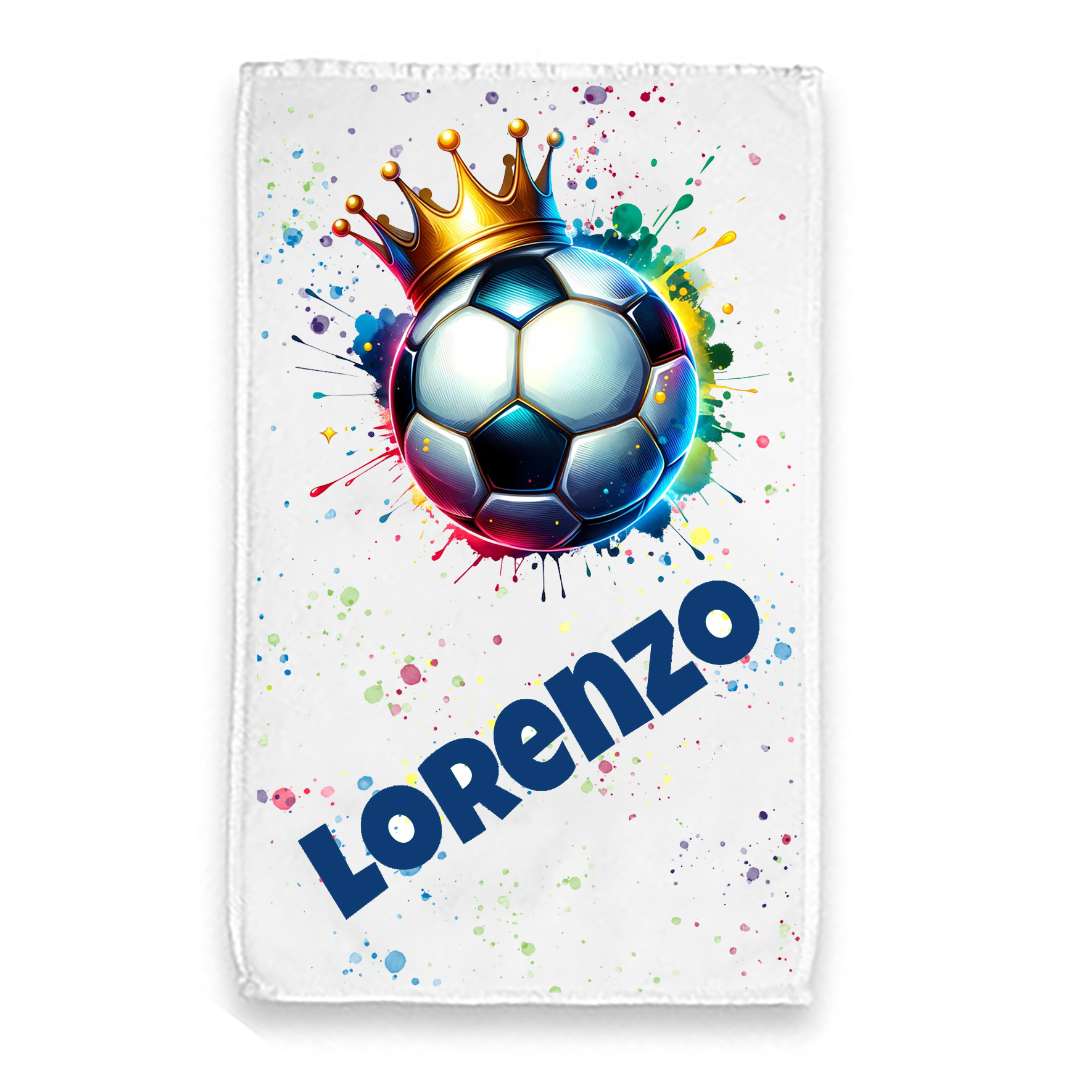 Mr. Gadgets Pallone Corona asciugamano bambino personalizzato spugna