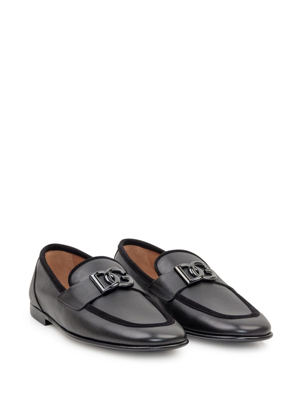 Dolce & Gabbana A50462 mocassini uomo neri pelle