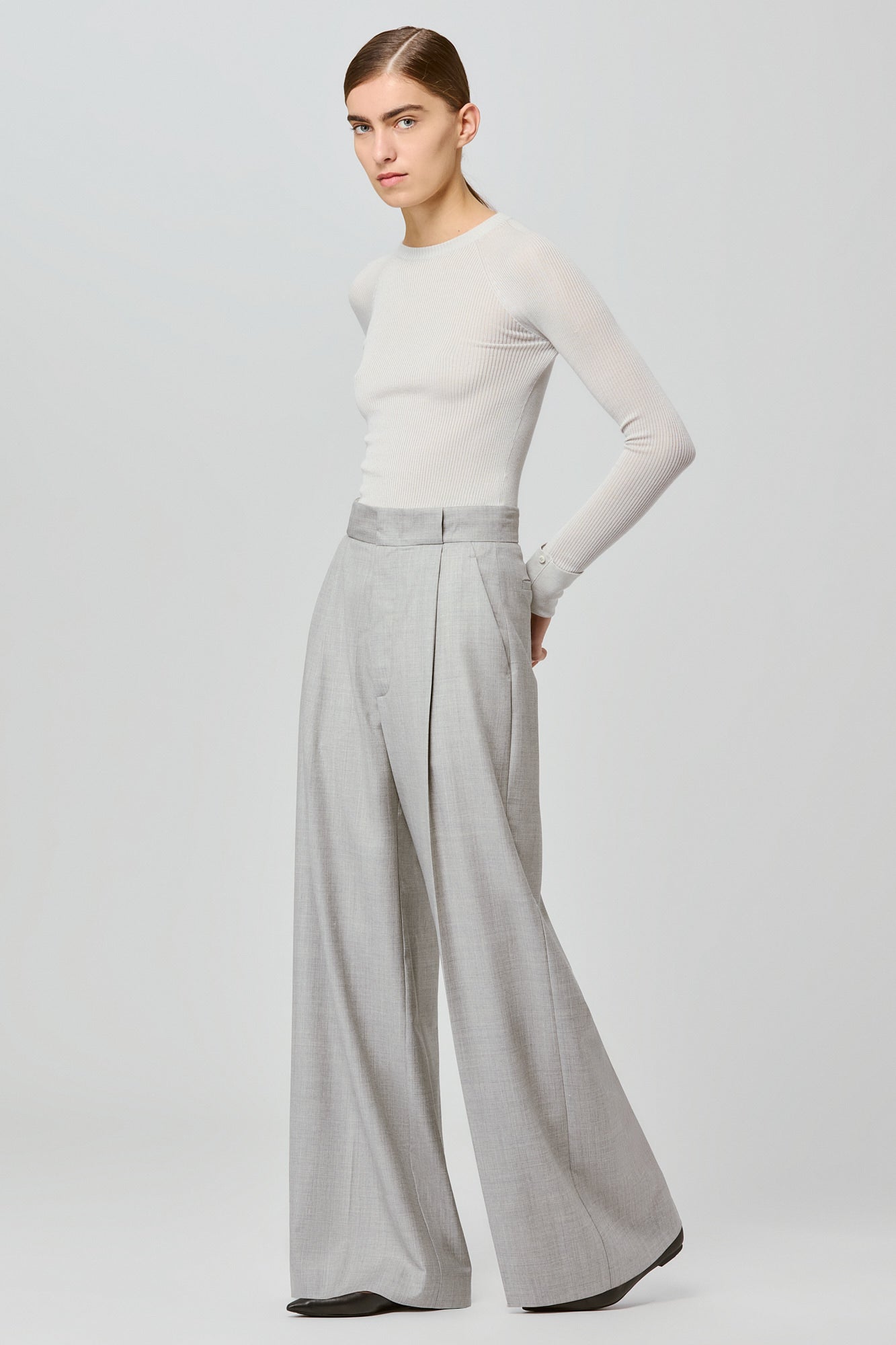 Sa Su Phi Bogart pantaloni grigi taglia 38 lana