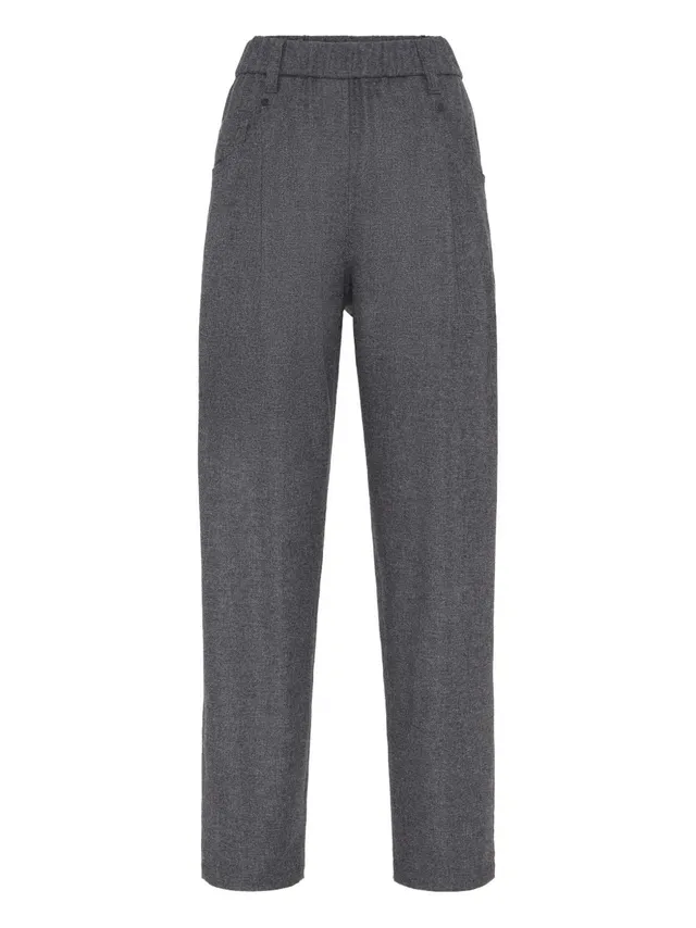 Brunello Cucinelli MB162P8417 pantaloni grigio medio